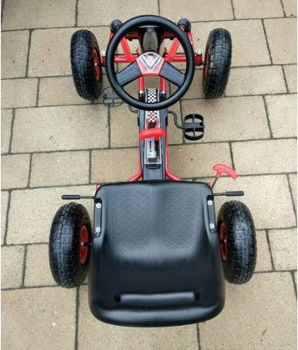 Lean Cars Gokart A-15 Παιδικό Go Kart με Φουσκωτούς Τροχούς, Κόκκινο