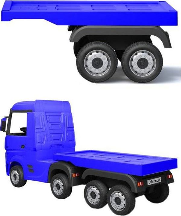 Lean Cars Naczepa do pojazdu na akumulator HL358 Mercedes Actros niebieska