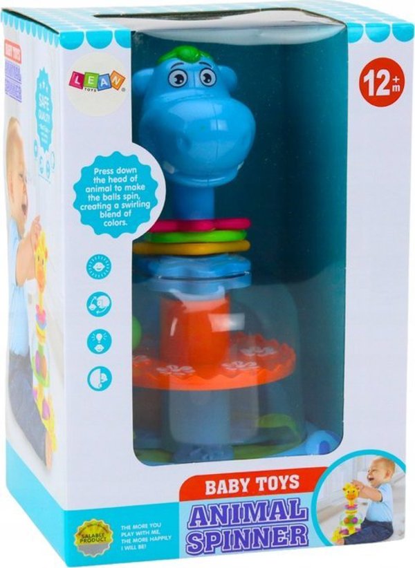 LeanToys Μπλουζάκι για Μωρά με Σχέδιο Ιπποπόταμο, Μπλε, 13676863