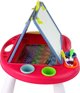 LeanToys Πίνακας 2 σε 1 με Τραπέζι, Μαυροπίνακα, Μαρκαδόρους και Επιτραπέζιο Παιχνίδι Φιδάκι