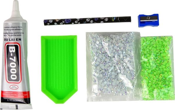 LeanToys Σετ Δημιουργίας DIY με Κρυστάλλινα Διαμάντια Μονόκερος, Πράσινο, για Παιδιά 6+ Ετών