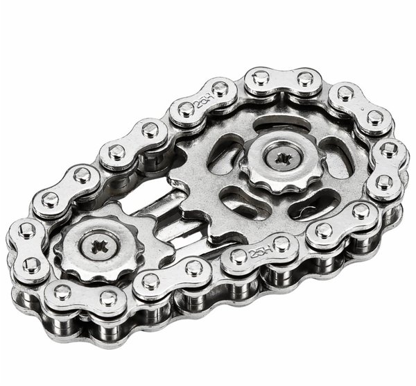 Fidget spinner LeanToys με αλυσίδα γραναζιών από ανοξείδωτο ατσάλι