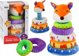 LeanToys Λούτρινο Παιχνίδι Pyramid Fox, Εκπαιδευτική Πολύχρωμη Μασκότ, 27 εκ.