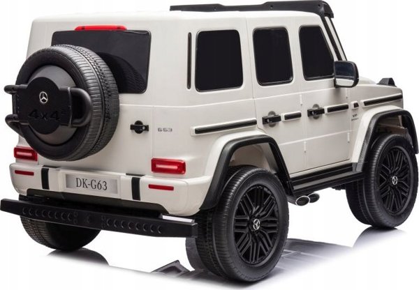 Lean Cars Ηλεκτροκίνητο Όχημα Mercedes G63 XXL Λευκό 4x4