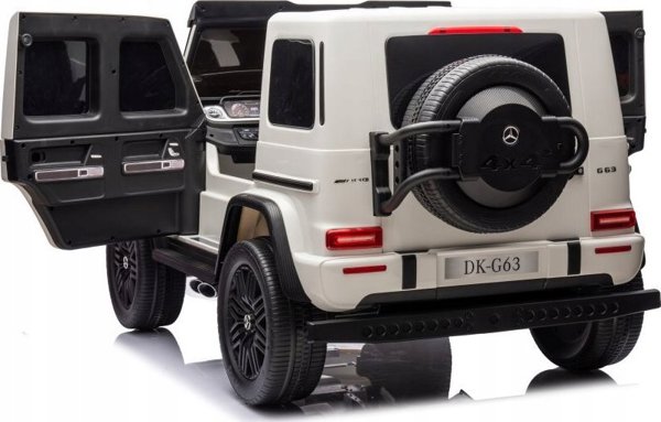 Lean Cars Ηλεκτροκίνητο Όχημα Mercedes G63 XXL Λευκό 4x4