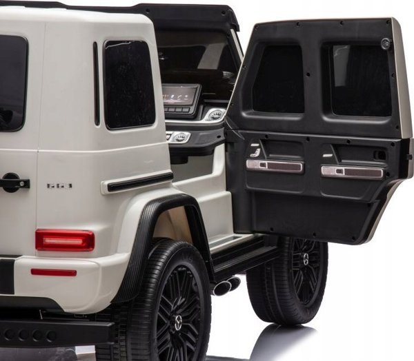 Lean Cars Ηλεκτροκίνητο Όχημα Mercedes G63 XXL Λευκό 4x4