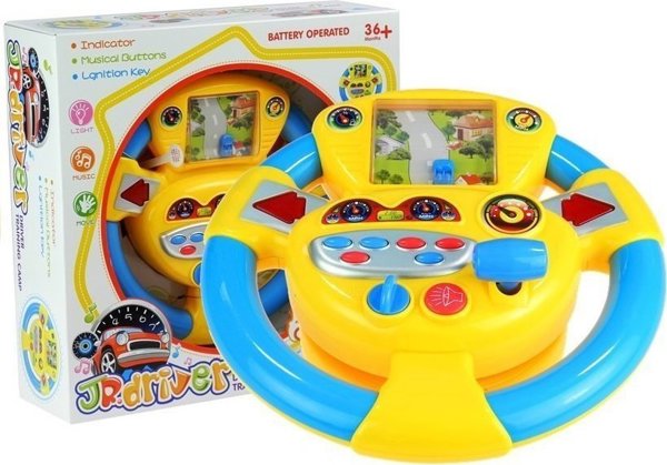 LeanToys Διαδραστικό Τιμόνι Για Μωρά Ήχοι LEAN Toys
