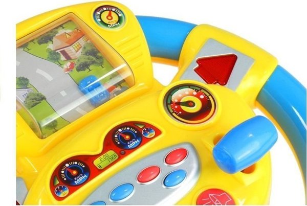 LeanToys Διαδραστικό Τιμόνι Για Μωρά Ήχοι LEAN Toys