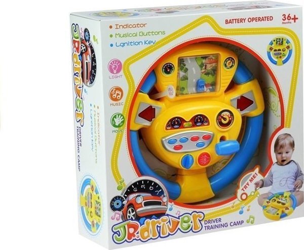 LeanToys Διαδραστικό Τιμόνι Για Μωρά Ήχοι LEAN Toys