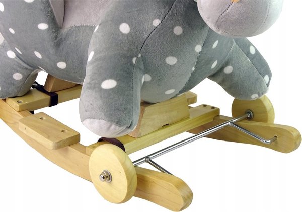 LeanToys Kon na biegunach 2 w 1 Jezdzik niebieski w kropki