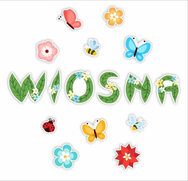 LearnHow Napis dekoracyjny jednostronny - Wiosna 02 16el