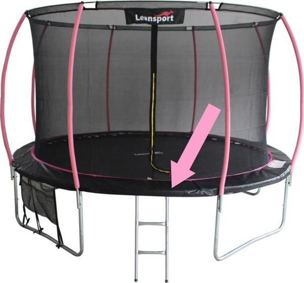 Lean Sport Προστατευτική Επένδυση Ελατηρίων για Trampoliny Sport Max 10ft Μαύρο-Ροζ