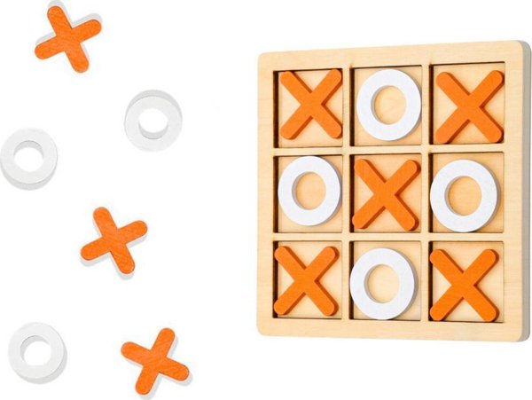LeanToys Παιχνίδι Τρίλιζα Στρατηγικό Λογικό Ξύλινο LEAN TOYS