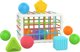 LeanToys Sorter Ελαστική Κύβος Μπάλες Σχήματα Για Βρέφη LEAN Toys