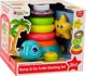 LeanToys Πυραμίδα 2σε1 Καβαλάρης Χελώνα με Τροχούς, Φώτα και Ήχους, Εκπαιδευτικό Παιχνίδι Παζλ