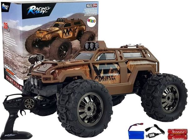 Lean Sport Τηλεκατευθυνόμενο Αυτοκίνητο Off-Road Rally 2.4G 1:18, Καφέ, 35 km/h με Έλεγχο Ταχύτητας