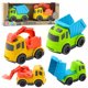 LeanToys σετ οχημάτων κατασκευής, φορτηγό ανατρεπόμενο, εκσκαφέας BIO πλαστικό