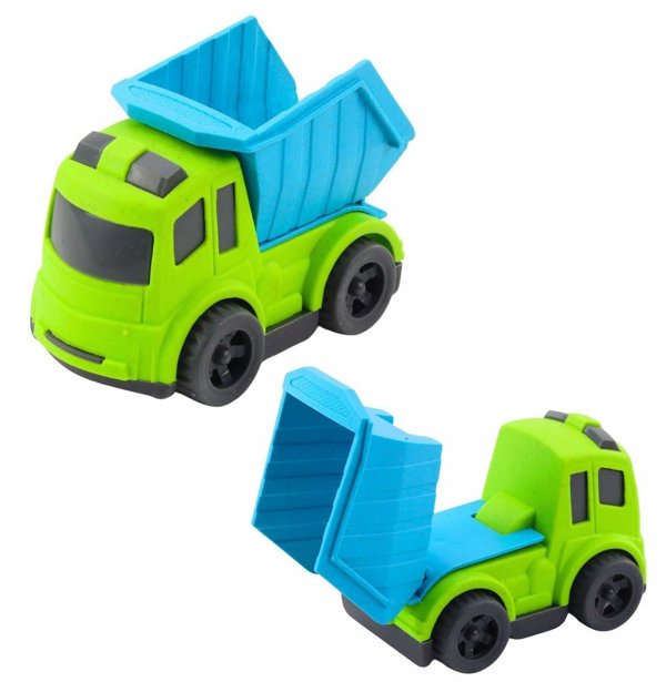 LeanToys σετ οχημάτων κατασκευής, φορτηγό ανατρεπόμενο, εκσκαφέας BIO πλαστικό