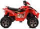 Lean Cars Ηλεκτρικό Quad Παιδικό Αυτοκίνητο με Μεγάλες Ρόδες, Κόκκινο, 3+ Ετών