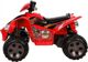 Lean Cars Ηλεκτρικό Quad Παιδικό Αυτοκίνητο με Μεγάλες Ρόδες, Κόκκινο, 3+ Ετών