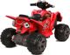 Lean Cars Ηλεκτρικό Quad Παιδικό Αυτοκίνητο με Μεγάλες Ρόδες, Κόκκινο, 3+ Ετών