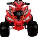Lean Cars Ηλεκτρικό Quad Παιδικό Αυτοκίνητο με Μεγάλες Ρόδες, Κόκκινο, 3+ Ετών