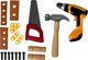 LeanToys Παιδικό Σετ Εργαλείων DIY με Τρυπάνι για Μικρούς Πολυτεχνίτες, 3+ Ετών