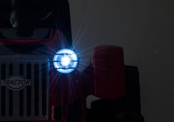 Lean Cars Ηλεκτρικό Τρακτέρ με Ρυμουλκούμενο CH9959, Bluetooth, USB, Κόκκινο, για Παιδιά 3+ Ετών