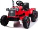 Lean Cars Ηλεκτρικό Τρακτέρ με Ρυμουλκούμενο CH9959, Bluetooth, USB, Κόκκινο, για Παιδιά 3+ Ετών