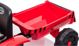 Lean Cars Ηλεκτρικό Τρακτέρ με Ρυμουλκούμενο CH9959, Bluetooth, USB, Κόκκινο, για Παιδιά 3+ Ετών