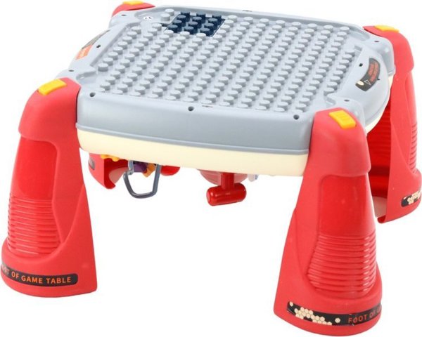 LeanToys Διαδραστικό Εκπαιδευτικό Τραπεζάκι Δραστηριοτήτων, Παιδικό Πάνελ με Πιάνο και Ηχητικά Εφέ, Κόκκινο, 18+ Μηνών