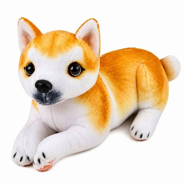 LeanToys Λούτρινο Σκυλάκι Shiba Inu, Μαλακό Μαξιλαράκι Αγκαλιάς, 25 cm