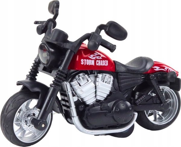 LeanToys Αθλητική Μοτοσικλέτα Harley με Τριβή, Παιχνίδι Μηχανή σε 3 Χρώματα