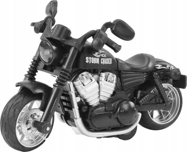 LeanToys Αθλητική Μοτοσικλέτα Harley με Τριβή, Παιχνίδι Μηχανή σε 3 Χρώματα