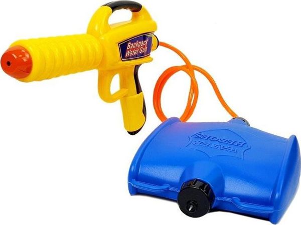 Lean Sport Πιστόλι Νερού με Δοχείο 1080ml, Παιχνίδι για Πισίνα και Παραλία, Κίτρινο-Μπλε