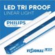 LED Waterproof 50W linear light with PHILIPS diodes 150cm  4000K 4752233013048 (4752233013048)