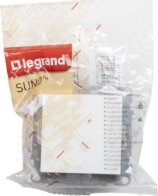Legrand Suno Διακόπτης Διασταύρωσης 10AX 250V - Λευκό (721107)