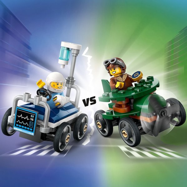 LEGO City Σετ Αγώνων: Αεροπλάνο εναντίον Νοσοκομειακού Κρεβατιού 4 τεμάχια (60459)