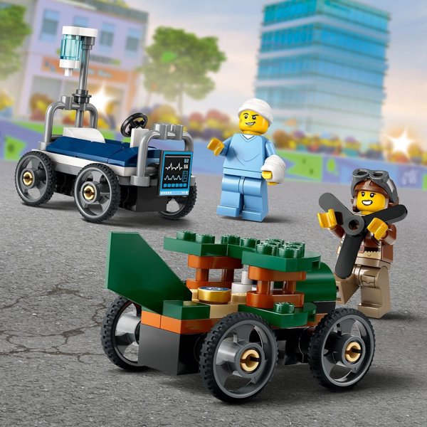 LEGO City Σετ Αγώνων: Αεροπλάνο εναντίον Νοσοκομειακού Κρεβατιού 4 τεμάχια (60459)