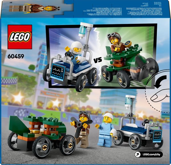 LEGO City Σετ Αγώνων: Αεροπλάνο εναντίον Νοσοκομειακού Κρεβατιού 4 τεμάχια (60459)