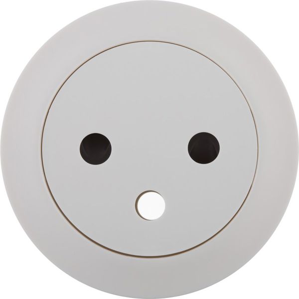 Legrand Celiane Πλακέτα Μονής Πρίζας 2P+Z, Λευκό - 068111