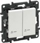 Legrand Niloe Step διπλός φωτιζόμενος διακόπτης σκάλας 10 AX λευκός