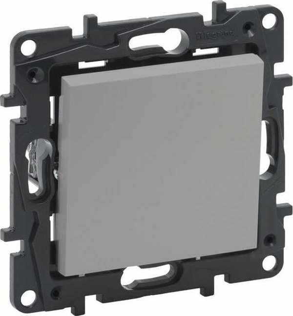 Legrand Niloe Step μονοπλός διακόπτης σκάλας 10 AX αλουμίνιο