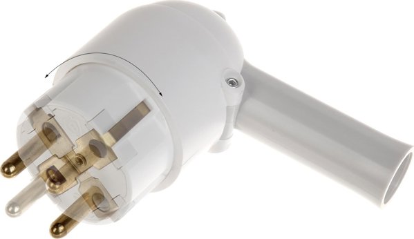 Legrand LE-50175 Γωνιακό Βύσμα 230V 16A, Λευκό