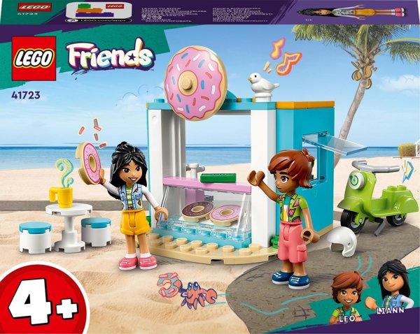 LEGO Friends Ζαχαροπλαστείο με Ντόνατς 41723 - Σετ Παιχνιδιού για Παιδιά 4+ Ετών με Μίνι Φιγούρες Liann και Leo