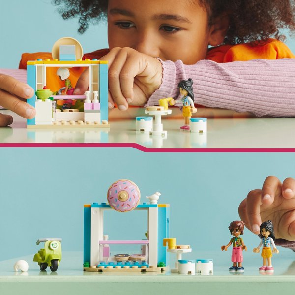 LEGO Friends Ζαχαροπλαστείο με Ντόνατς 41723 - Σετ Παιχνιδιού για Παιδιά 4+ Ετών με Μίνι Φιγούρες Liann και Leo