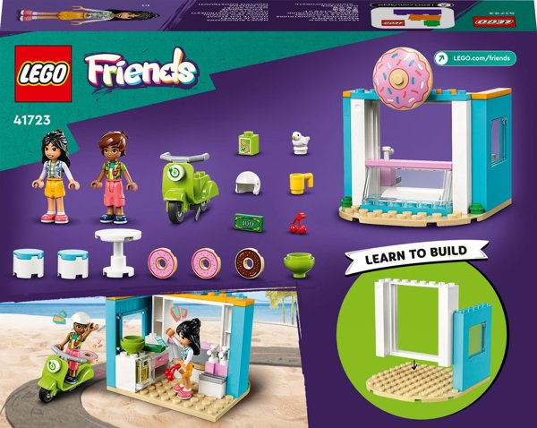 LEGO Friends Ζαχαροπλαστείο με Ντόνατς 41723 - Σετ Παιχνιδιού για Παιδιά 4+ Ετών με Μίνι Φιγούρες Liann και Leo
