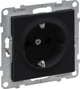 Legrand SUNO Πρίζα Σούκο 2P+Z 16A 250V με Κλείστρο και Αυτόματους Ακροδέκτες, Μαύρο - 721420