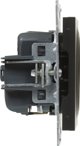 Legrand SUNO Πρίζα Σούκο 2P+Z 16A 250V με Κλείστρο και Αυτόματους Ακροδέκτες, Μαύρο - 721420