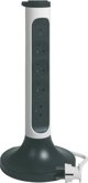 Legrand Πολύπριζο Πύργος 4 Θέσεων 049410 με Απαγωγέα Υπερτάσεων, Καλώδιο 2m, Λευκό/Γραφίτης